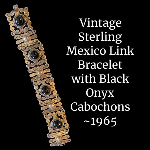 Jewelry - Vintage Silver Mexico Link Bracelet ~ 1965